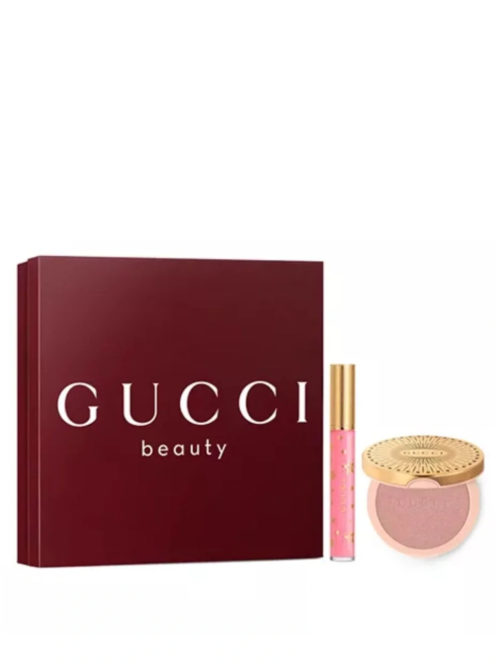 Gucci Beauty Glow Highlighter & Lip Gloss Set new in box